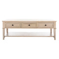Table basse rectangulaire traditionnelle Tressie Sepia de SAFAVIEH - 54 x 23,6 x 19,3 - 54Lx24Px19H