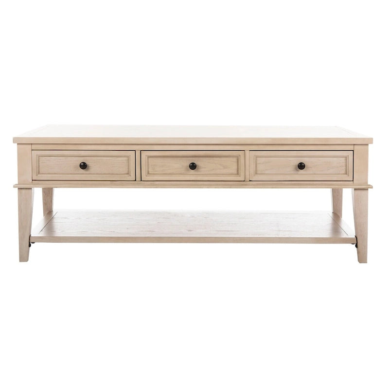 Table basse rectangulaire traditionnelle Tressie Sepia de SAFAVIEH - 54 x 23,6 x 19,3 - 54Lx24Px19H