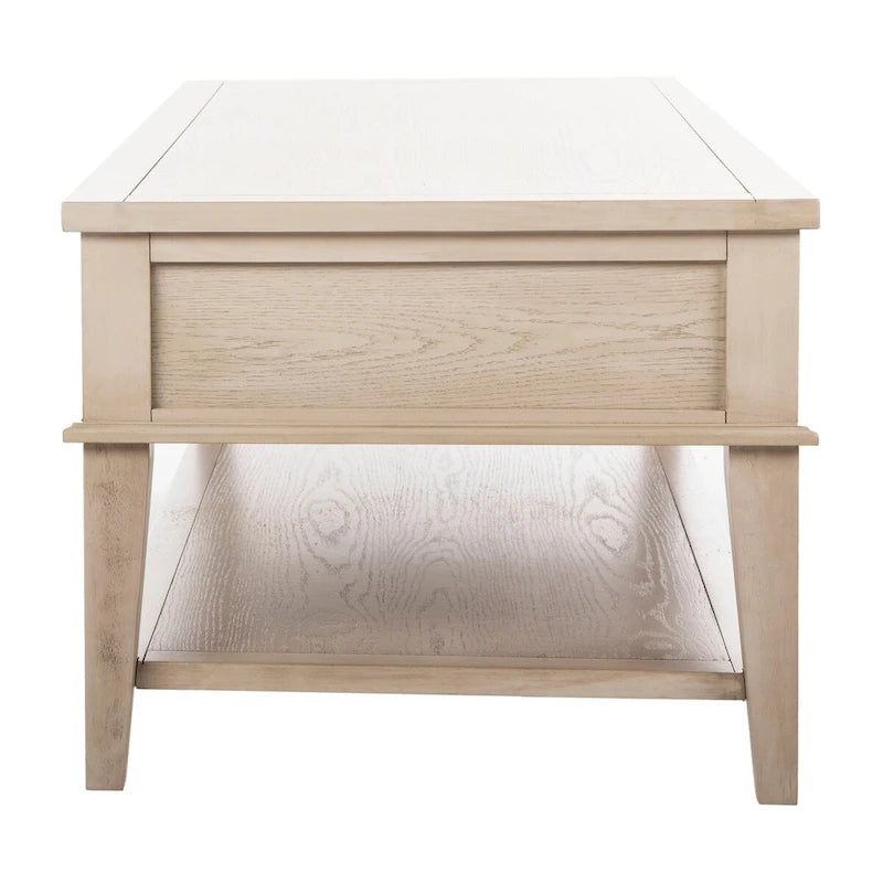 Table basse rectangulaire traditionnelle Tressie Sepia de SAFAVIEH - 54 x 23,6 x 19,3 - 54Lx24Px19H