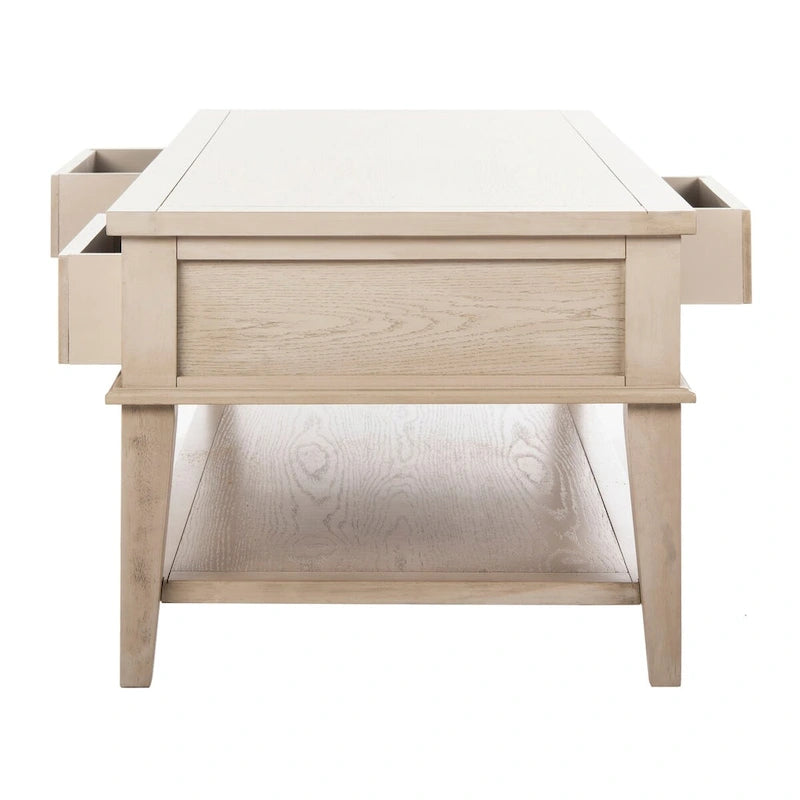 Table basse rectangulaire traditionnelle Tressie Sepia de SAFAVIEH - 54 x 23,6 x 19,3 - 54Lx24Px19H