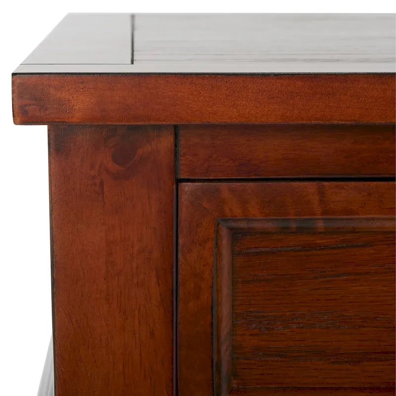 Table basse rectangulaire traditionnelle Tressie Sepia de SAFAVIEH - 54 x 23,6 x 19,3 - 54Lx24Px19H