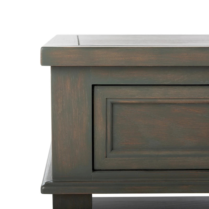 Table basse rectangulaire traditionnelle Tressie Sepia de SAFAVIEH - 54 x 23,6 x 19,3 - 54Lx24Px19H