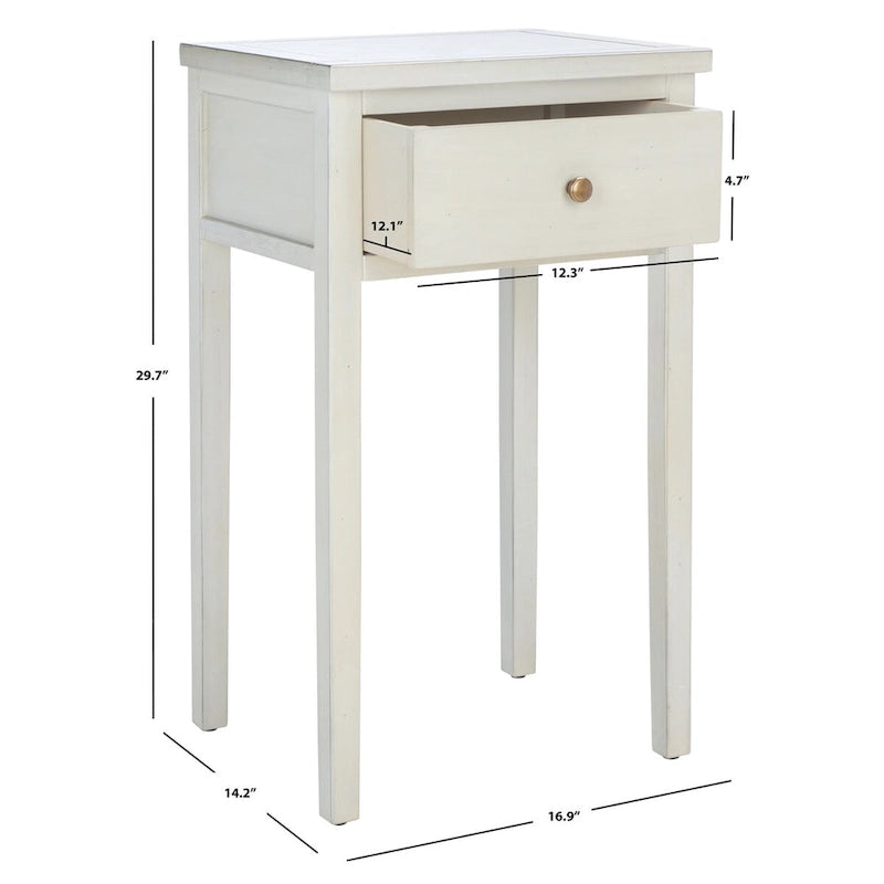 SAFAVIEH Monica Table d'appoint - 16.9 x 14.2 x 29.7 - 17Lx14Px30H