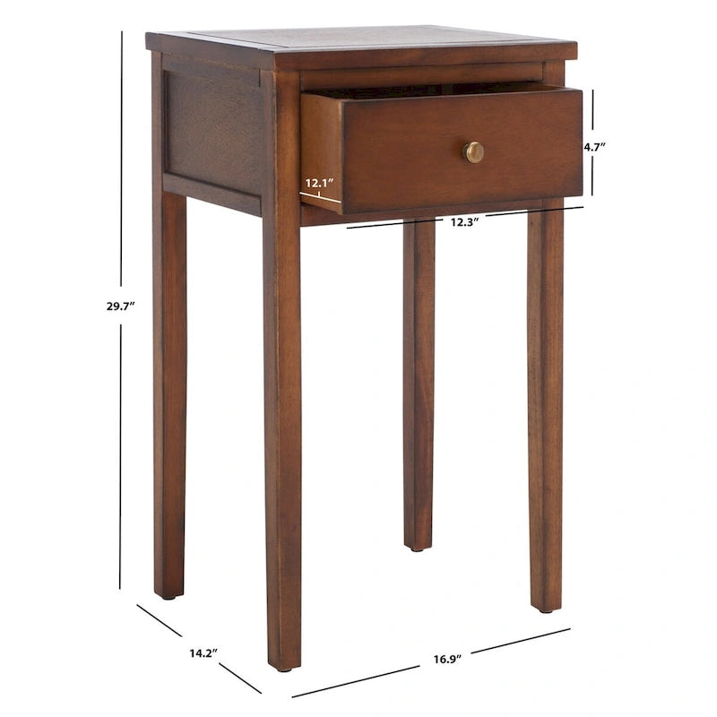 SAFAVIEH Monica Table d'appoint - 16.9 x 14.2 x 29.7 - 17Lx14Px30H