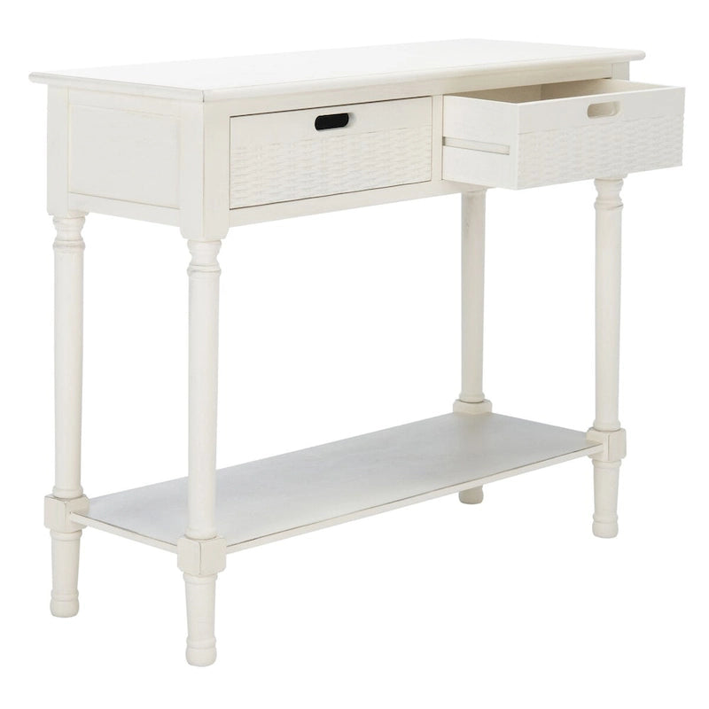 SAFAVIEH Lucetta Table console 2 tiroirs - 35,5 L x 13 P x 29,5 H - 36Lx13Px30H