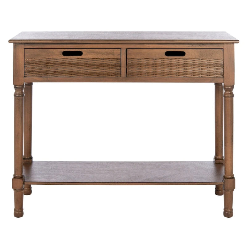 SAFAVIEH Lucetta Table console 2 tiroirs - 35,5 L x 13 P x 29,5 H - 36Lx13Px30H