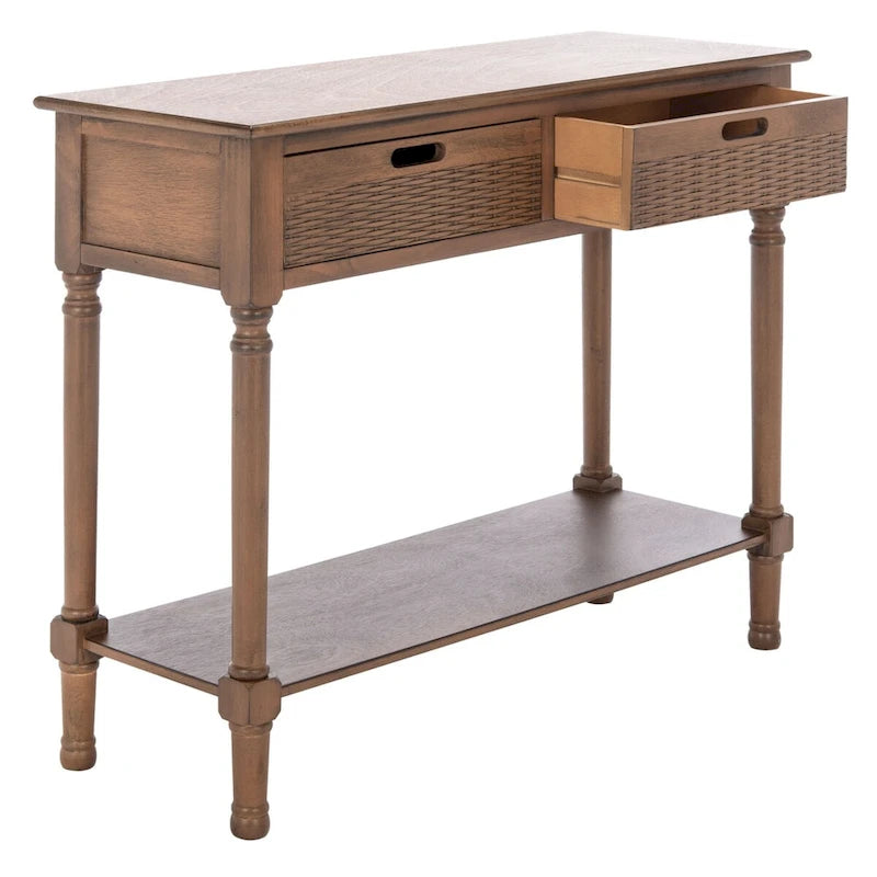 SAFAVIEH Lucetta Table console 2 tiroirs - 35,5 L x 13 P x 29,5 H - 36Lx13Px30H