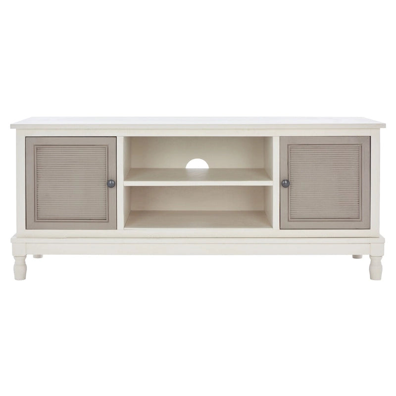 Meuble TV SAFAVIEH Ashlea 2 portes 1 étagère - 47 L x 16 P x 20 H - 47Lx16Px20H