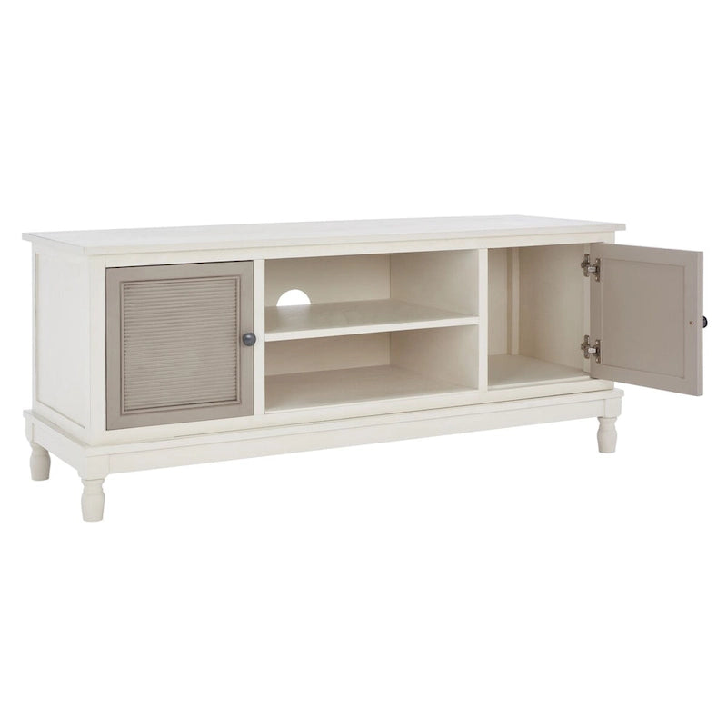 Meuble TV SAFAVIEH Ashlea 2 portes 1 étagère - 47 L x 16 P x 20 H - 47Lx16Px20H