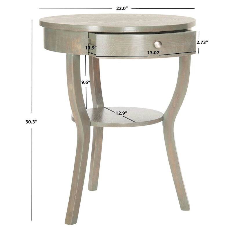 Table d'appoint Mercedes de SAFAVIEH - 22 x 22 x 30,3 - 22 larg. x 22 prof. x 30 haut.