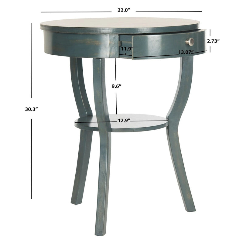 Table d'appoint Mercedes de SAFAVIEH - 22 x 22 x 30,3 - 22 larg. x 22 prof. x 30 haut.