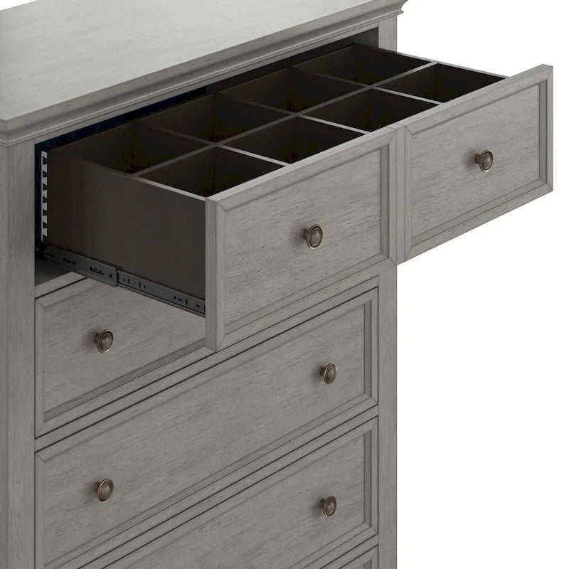 Commode de rangement modulaire en bois à 5 tiroirs Ediline par iNSPIRE Q Classic