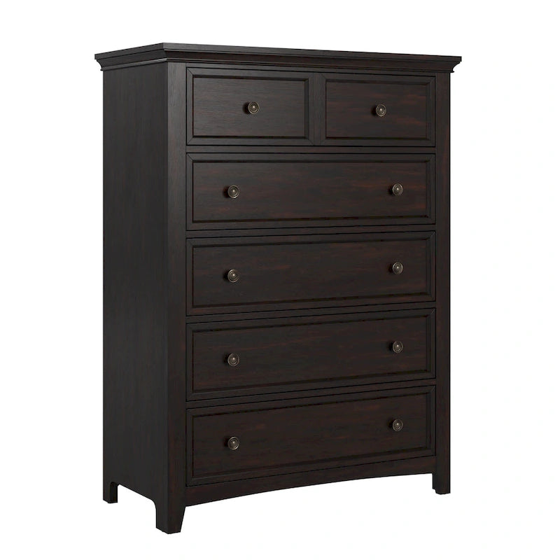 Commode de rangement modulaire en bois à 5 tiroirs Ediline par iNSPIRE Q Classic
