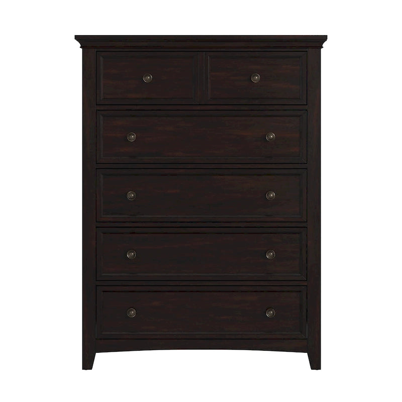 Commode de rangement modulaire en bois à 5 tiroirs Ediline par iNSPIRE Q Classic