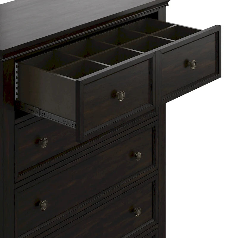 Commode de rangement modulaire en bois à 5 tiroirs Ediline par iNSPIRE Q Classic
