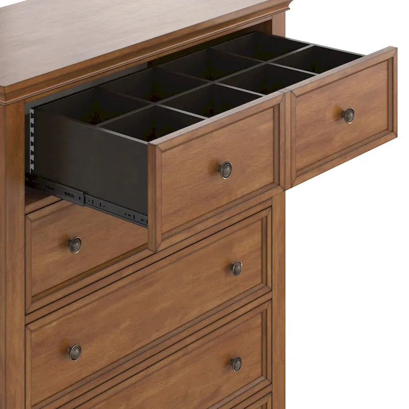 Commode de rangement modulaire en bois à 5 tiroirs Ediline par iNSPIRE Q Classic