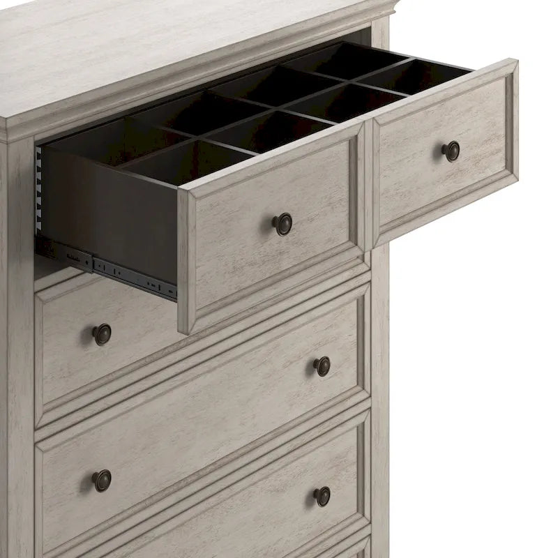 Commode de rangement modulaire en bois à 5 tiroirs Ediline par iNSPIRE Q Classic