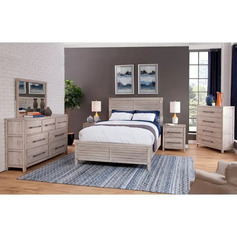 Lit à panneaux Asher