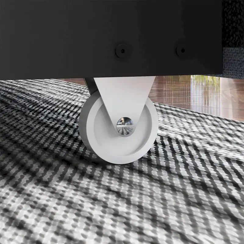 Lit plateforme à LED avec tiroir de rangement - Meuble de chambre contemporain