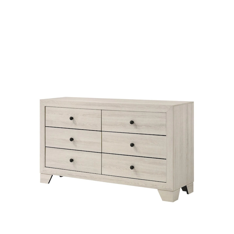 Chambre à coucher Annis 6 pièces plateforme blanche
