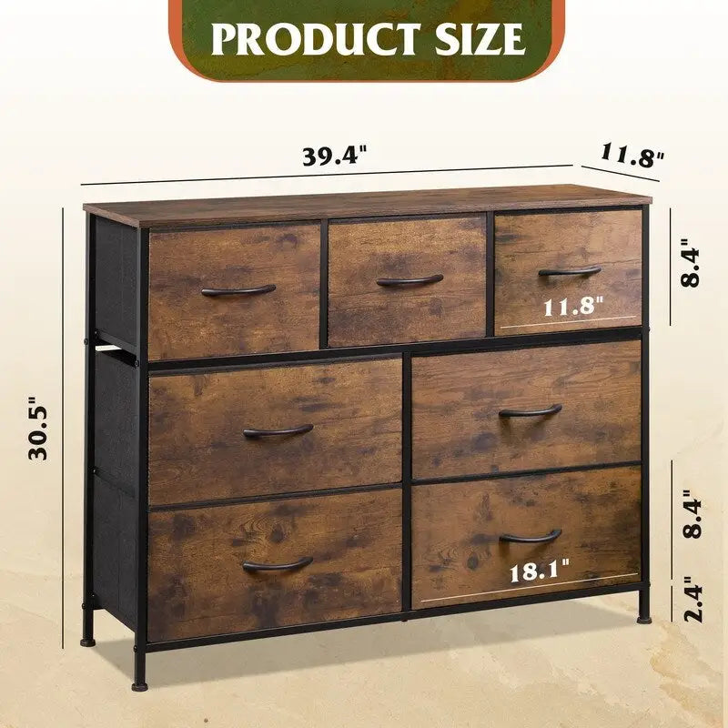 Commode à 7 tiroirs