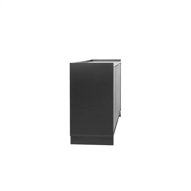 Console/Meuble de Rangement Contemporain 4 Portes, Noir