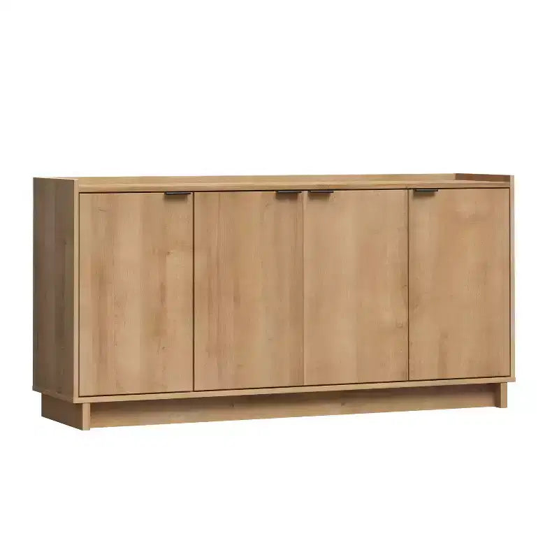 Console/Meuble de Rangement Contemporain 4 Portes, Noir