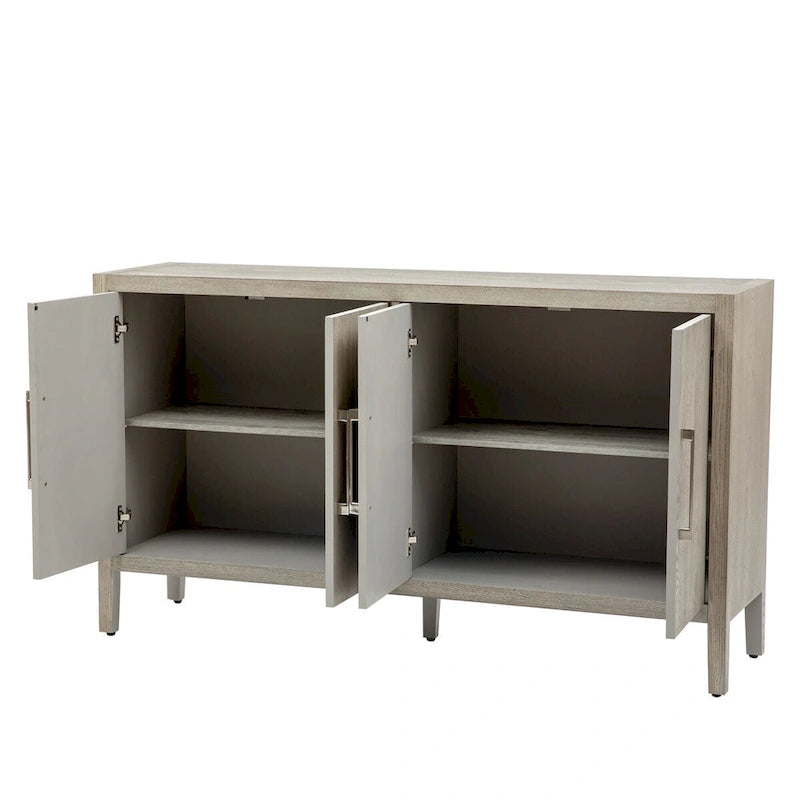 Meuble de rangement, buffet en bois avec étagères pour le salon