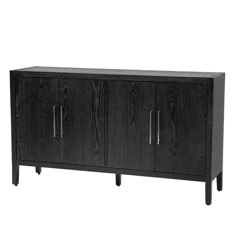 Meuble de rangement, buffet en bois avec étagères pour le salon