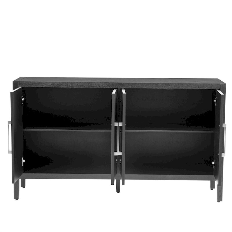 Meuble de rangement, buffet en bois avec étagères pour le salon