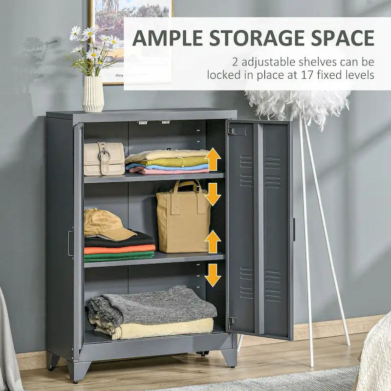 Armoire de rangement industrielle en acier