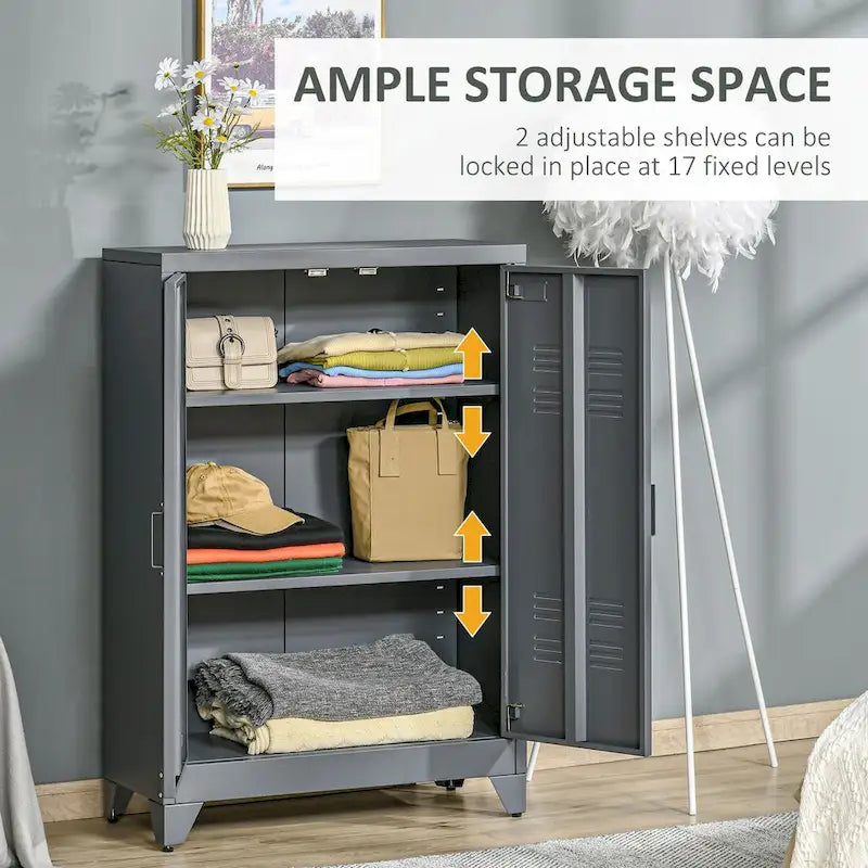 Armoire de rangement industrielle en acier