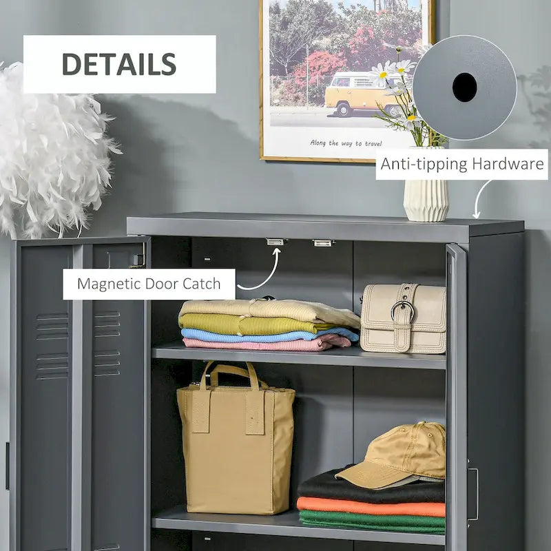 Armoire de rangement industrielle en acier