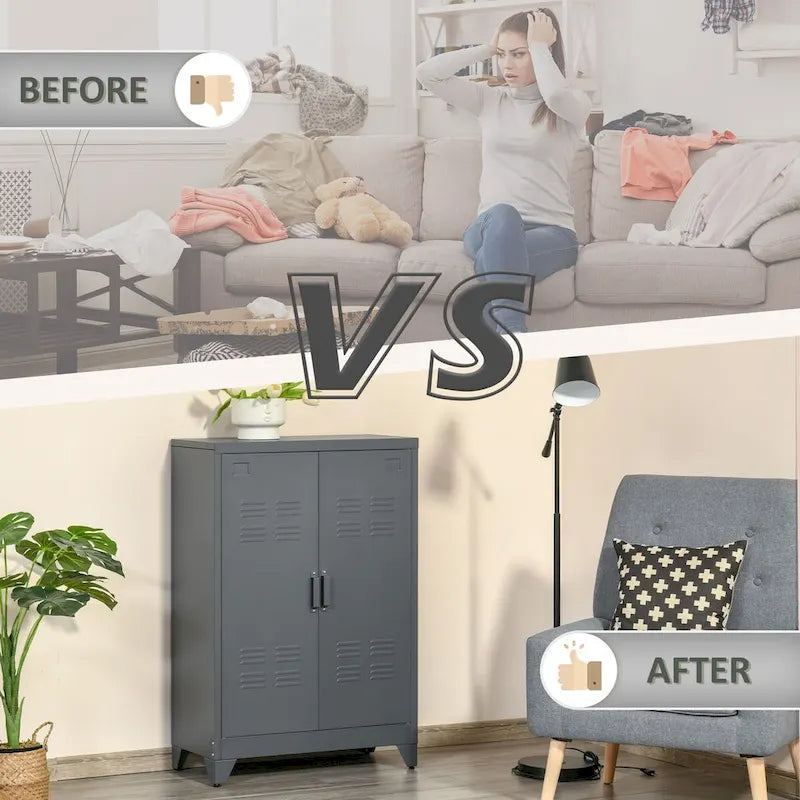 Armoire de rangement industrielle en acier