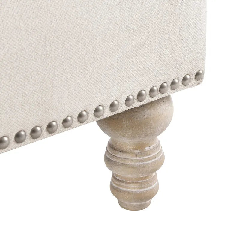 Fauteuil moderne rembourré avec structure en bois massif et coussin lombaire pour salon