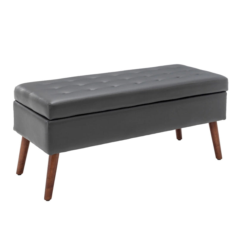 Banc de rangement avec banc de rangement pour chambre à coucher, banc de bout de lit, banc de pied de lit, banc d'entrée, banc ottoman de rangement