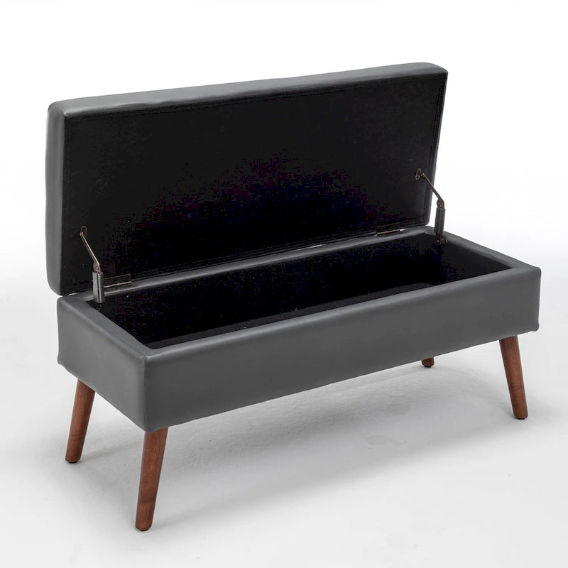 Banc de rangement avec banc de rangement pour chambre à coucher, banc de bout de lit, banc de pied de lit, banc d'entrée, banc ottoman de rangement
