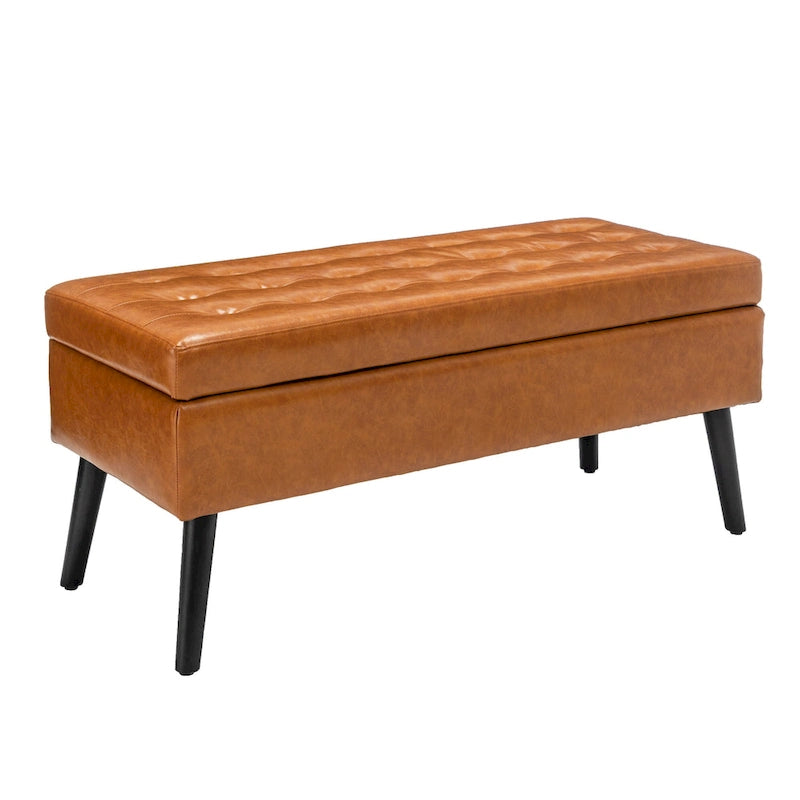 Banc de rangement avec banc de rangement pour chambre à coucher, banc de bout de lit, banc de pied de lit, banc d'entrée, banc ottoman de rangement