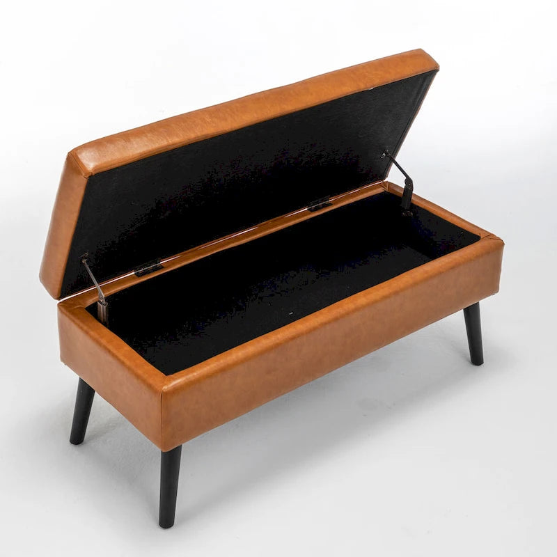 Banc de rangement avec banc de rangement pour chambre à coucher, banc de bout de lit, banc de pied de lit, banc d'entrée, banc ottoman de rangement