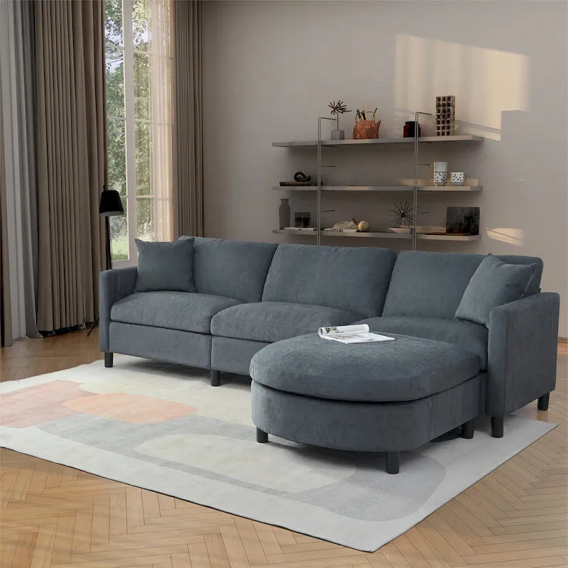 Canapé Modulable avec Cadre en Bois