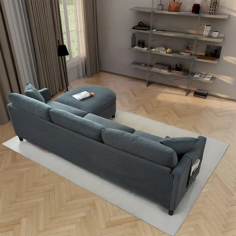 Canapé Modulable avec Cadre en Bois