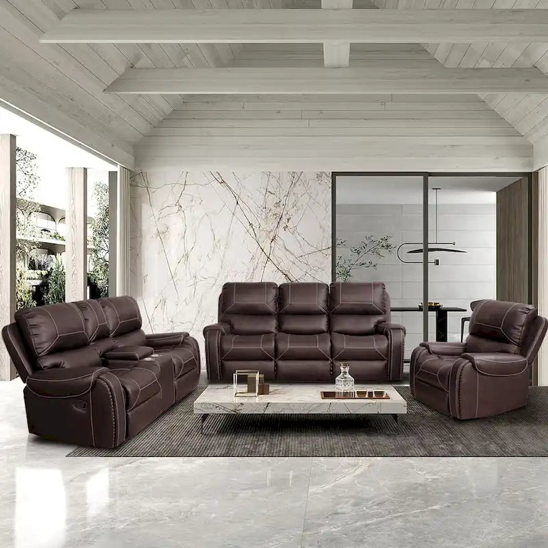 Ensemble de canapé sectionnel fonctionnel collection de sièges inclinables contemporains