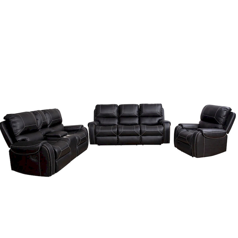 Ensemble de canapé sectionnel fonctionnel collection de sièges inclinables contemporains