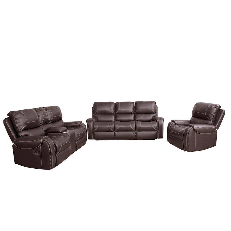 Ensemble de canapé sectionnel fonctionnel collection de sièges inclinables contemporains