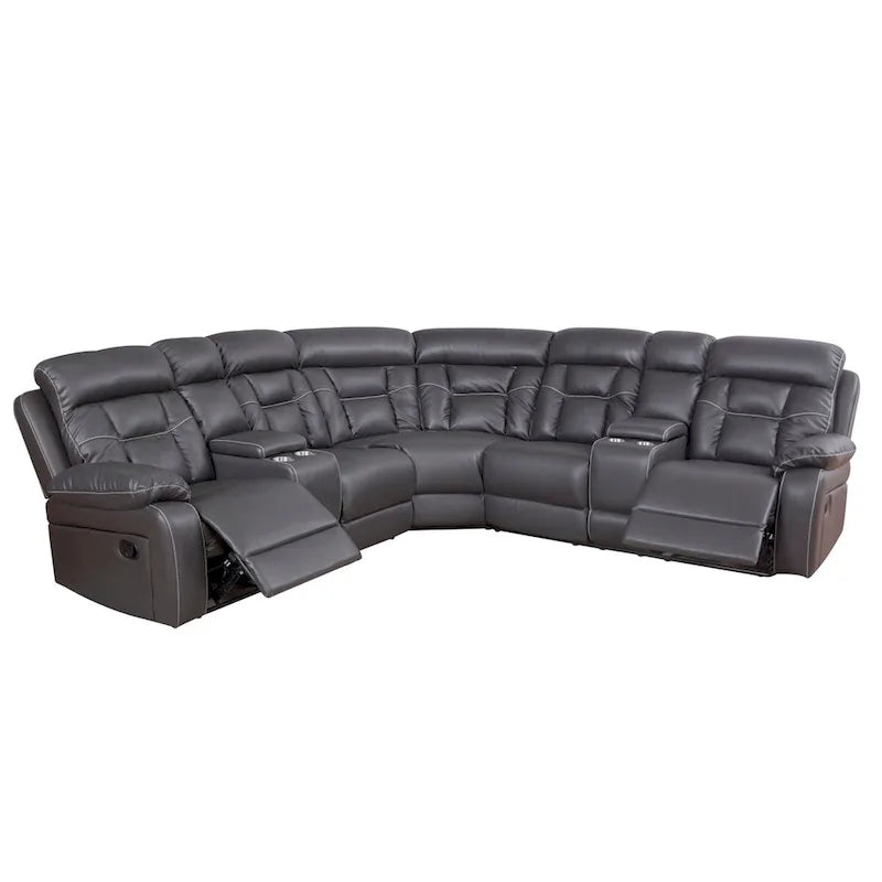 Ensemble de canapé sectionnel fonctionnel collection de sièges inclinables contemporains