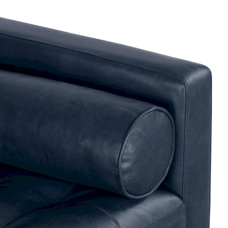 Canapé d'appartement Napa 72 Poly & Bark - Cuir véritable pleine fleur italien