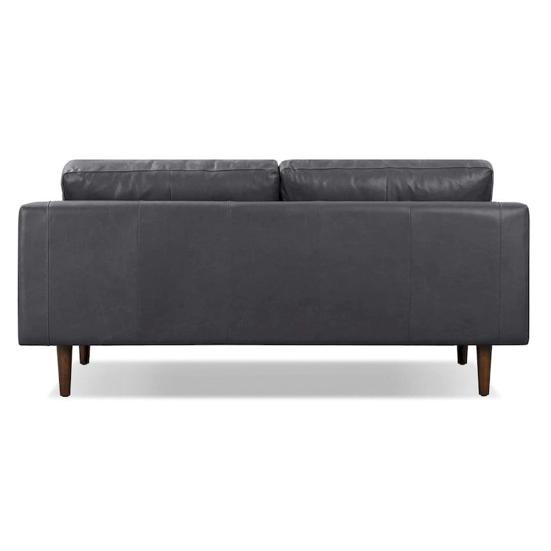 Canapé d'appartement Napa 72 Poly & Bark - Cuir véritable pleine fleur italien