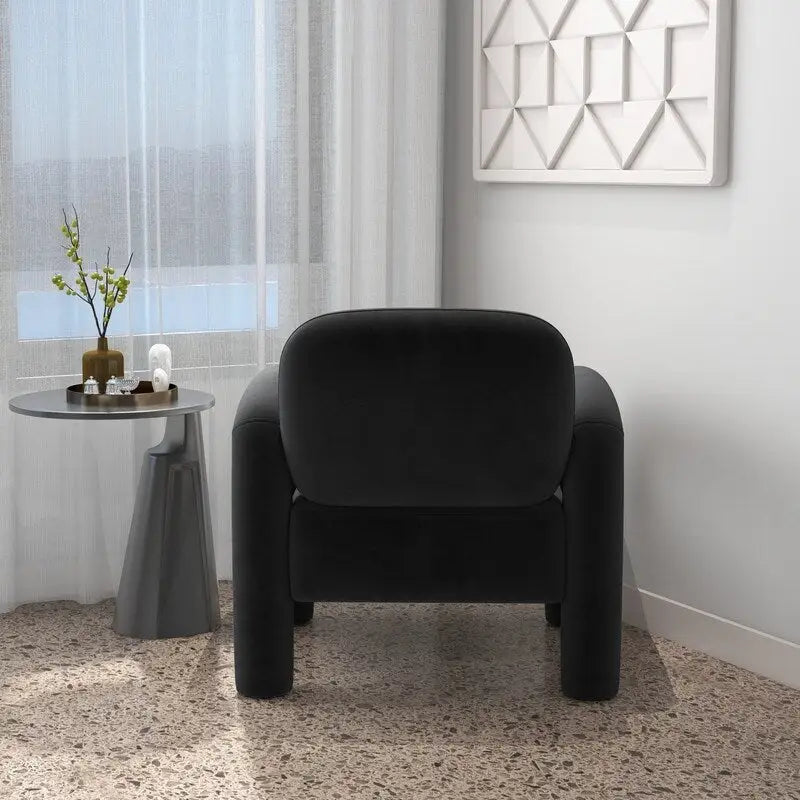 Fauteuil d'appoint SEYNAR moderne du milieu du siècle en velours pour salon