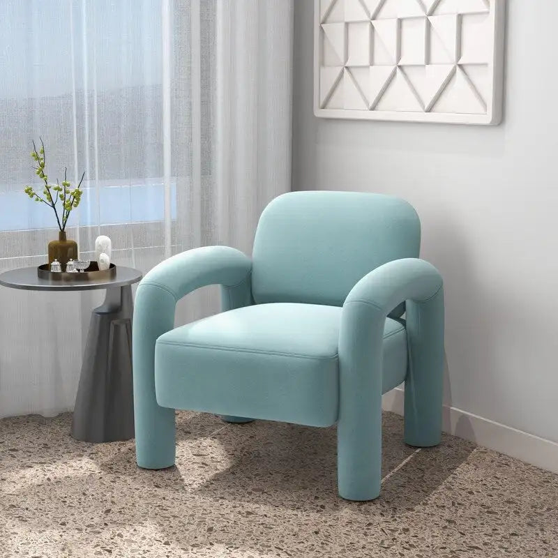 Fauteuil d'appoint SEYNAR moderne du milieu du siècle en velours pour salon