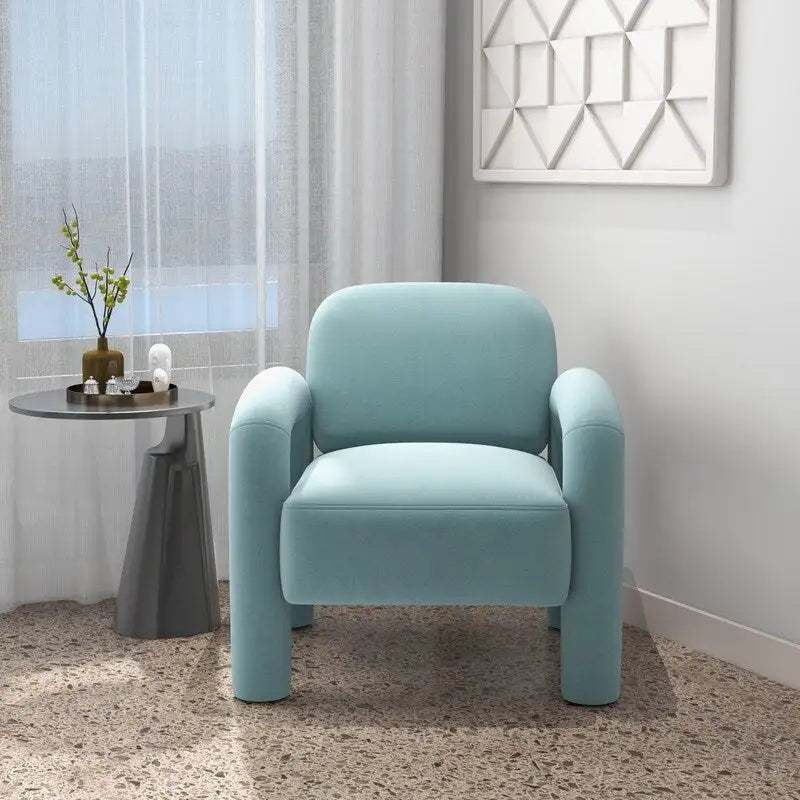 Fauteuil d'appoint SEYNAR moderne du milieu du siècle en velours pour salon